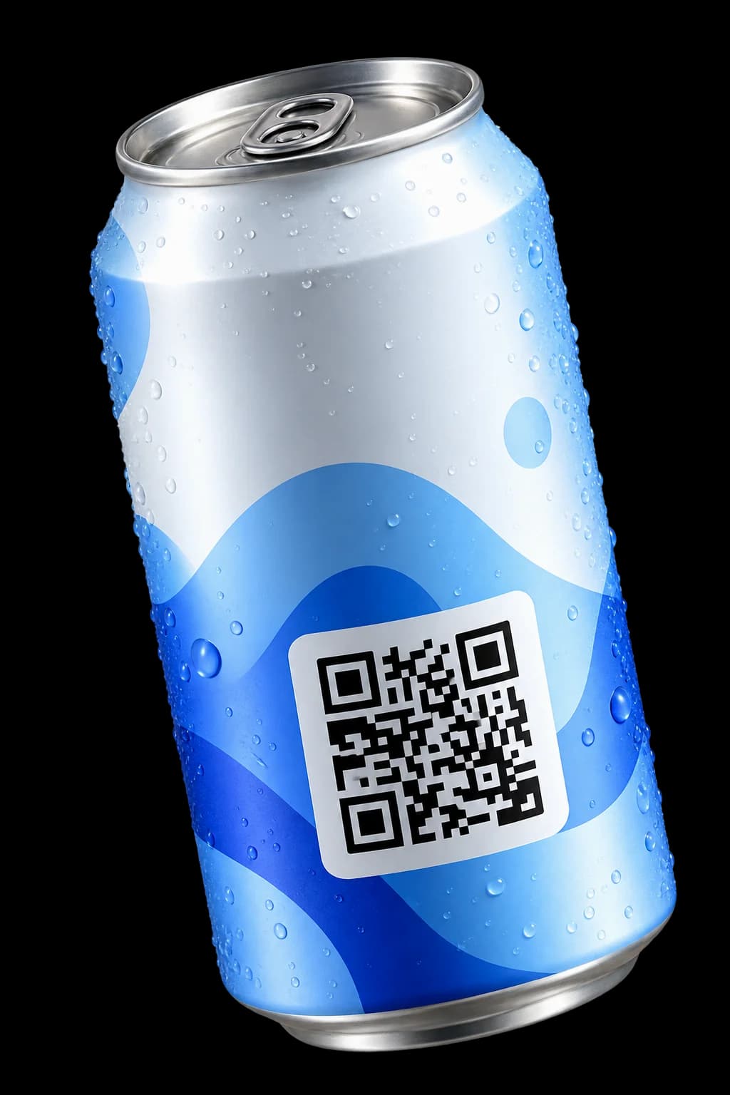 Aluminum beverage can with dynamic QR code